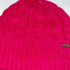 🆕NWT Michael Kors Pink (Fuchsia) Cable Knit Beanie!!💕💗🌟✨💖💝
